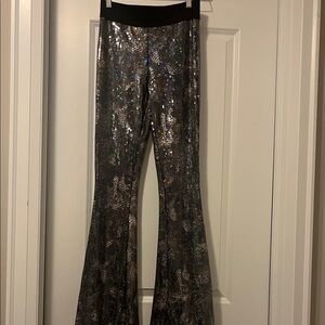 American Retro Sequin Flare Pants